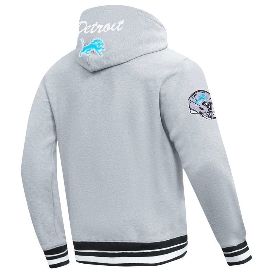 Pro Standard NFL Detroit Lions Team Badge Men's Po Hoodie (H.Gray/Black)