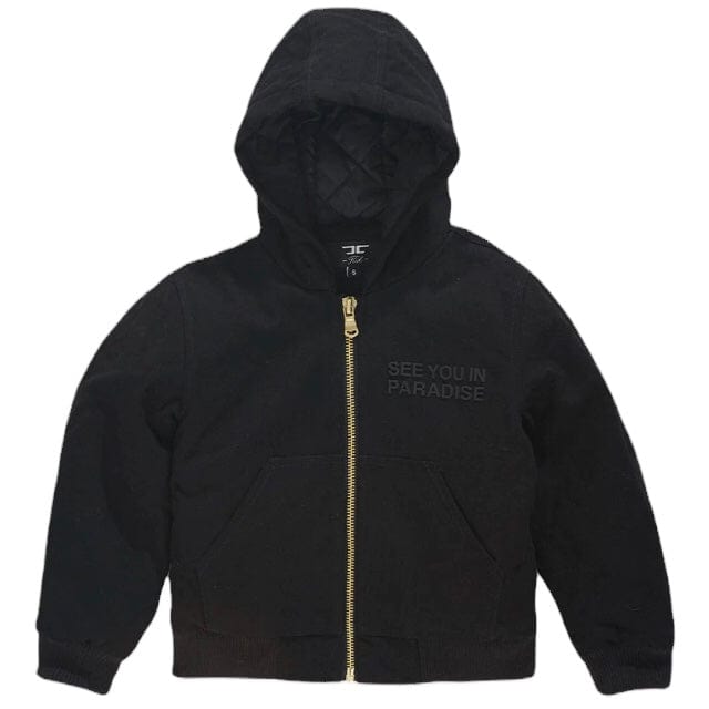 Kids Jordan Craig See You In Paradise Hooded Work Jacket (Black) 91750K