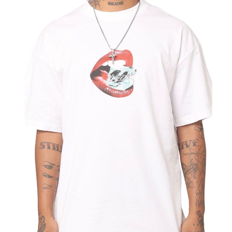 Loiter Cold Lips Tee (White)