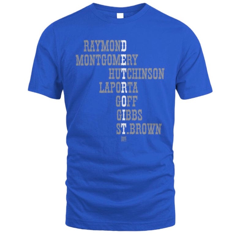 Ink Detroit Starting Lineup T Shirt (Royal Blue) 9684