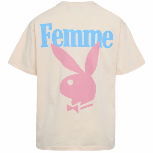 Homme Femme Twisted Bunny Tee (Cream/Pink) HFPB202420-3