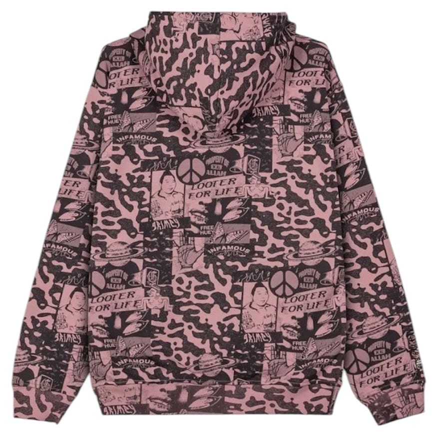 GRMY Peace Within All Over Print Regular Zip Hoodie (Lilac) GCH623