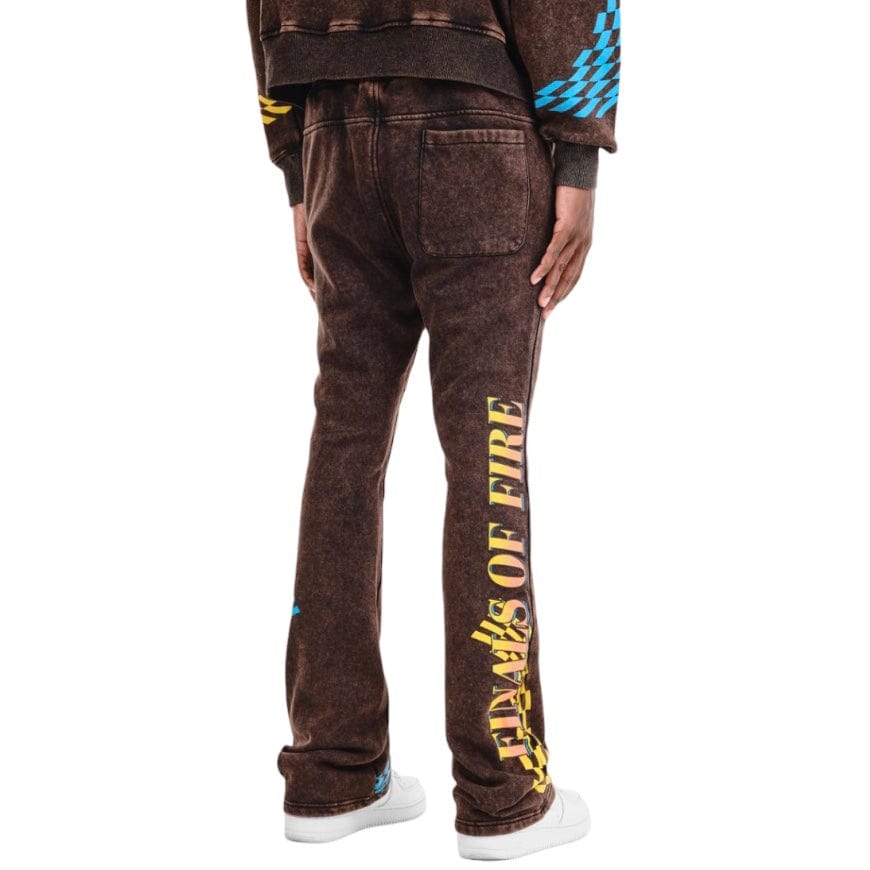 Copper Rivet Racing Stacked Pants (Black) 431583-BK