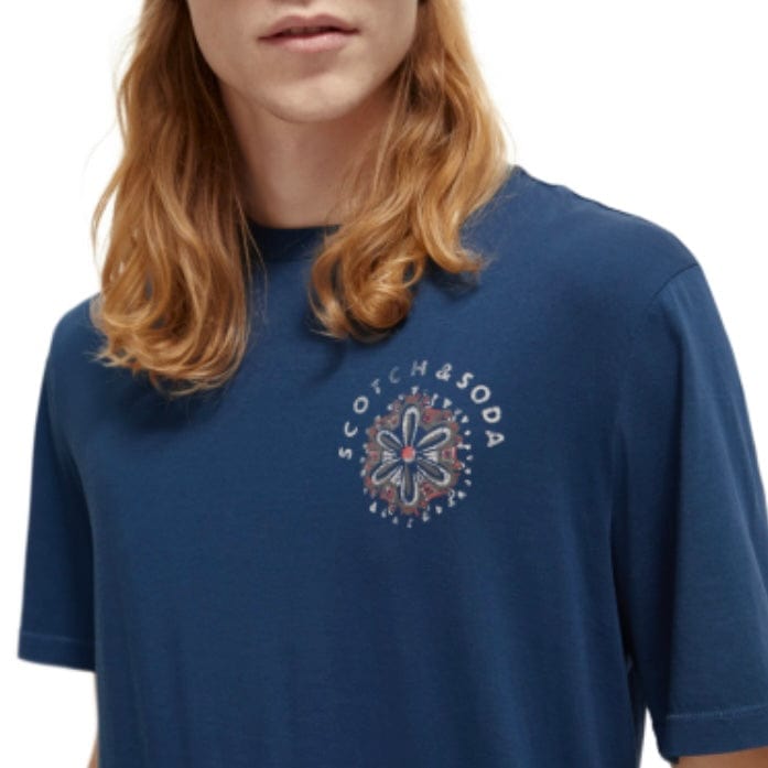 Scotch & Soda Festival Aw Tee (Storm Blue) 173025