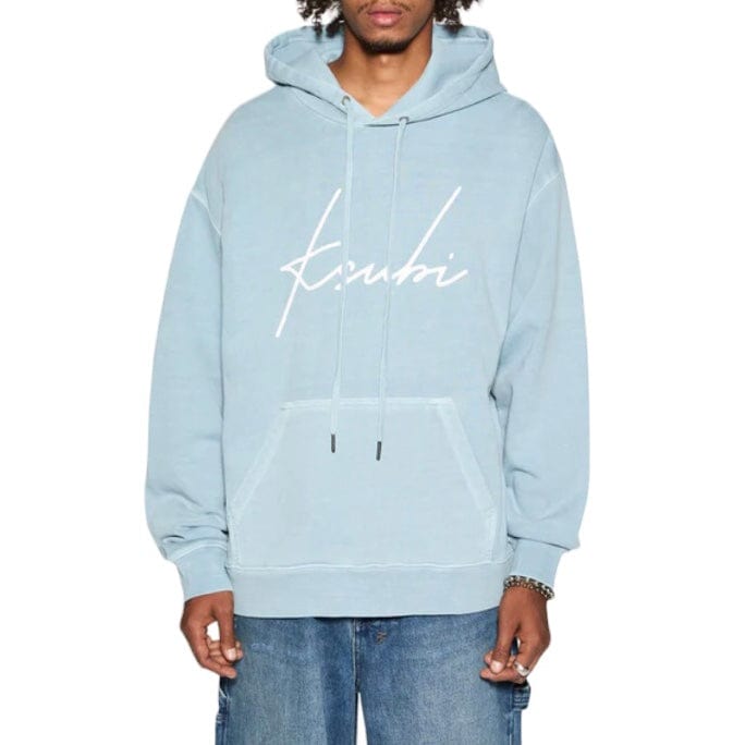 Ksubi Skript Biggie Hoodie (Ice Blue) MFA24FL005