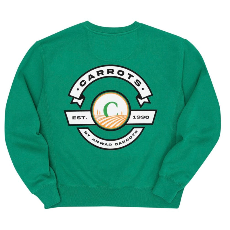 Carrots Label Crewneck Sweatshirt (Kelly Green)