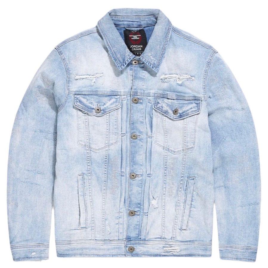 Jordan Craig Hudson Denim Trucker Jacket (Lightning Blue) JJ2273