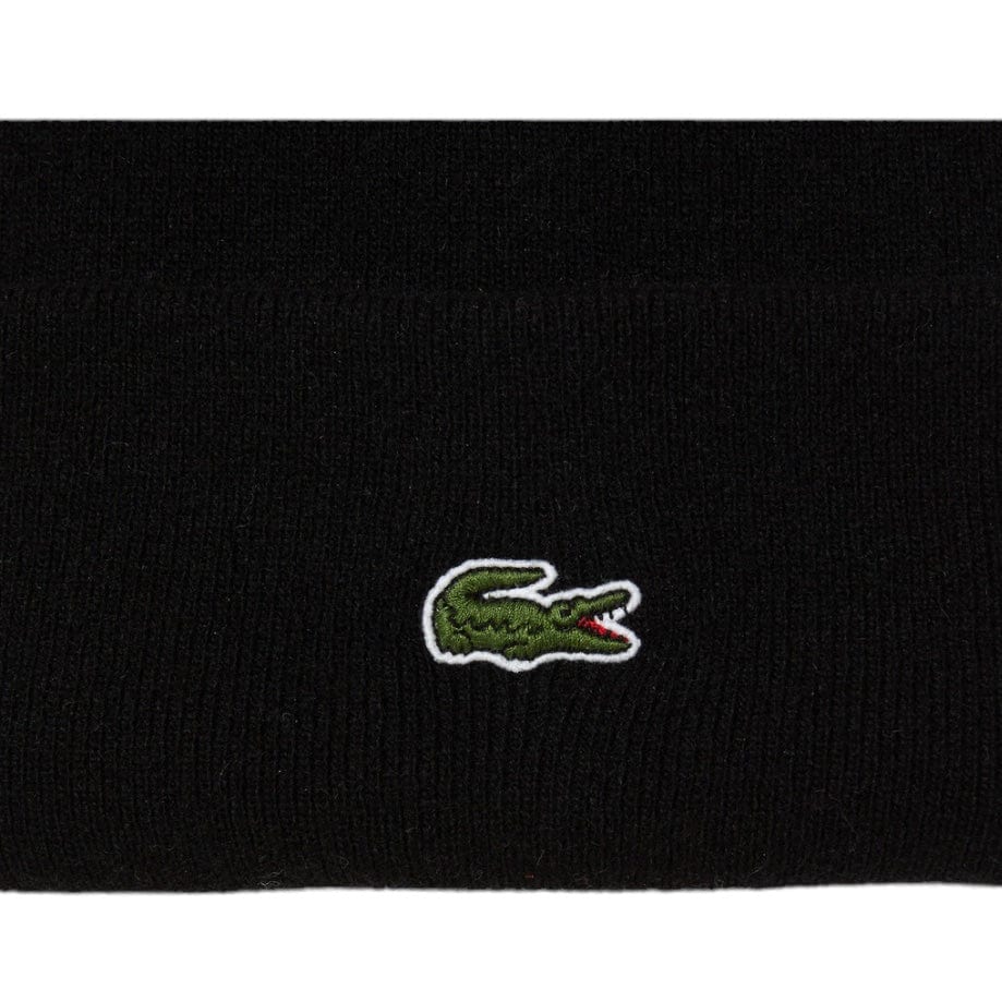 Lacoste Unisex Wool Beanie (Black) RB9825-51