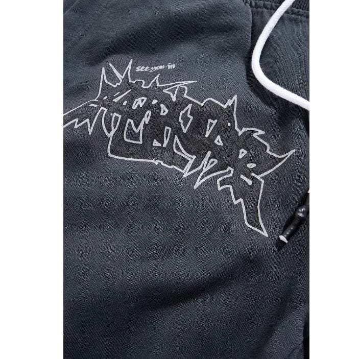 See You In Paradise The Reaper Stacked Sweatpants (Charcoal) 8641L