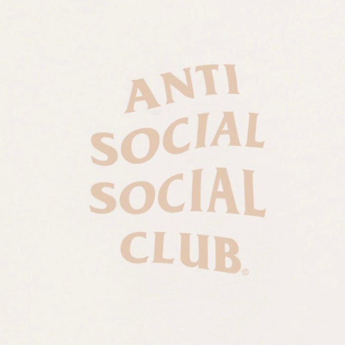 Anti Social Social Club Mind Games Tee (Natural)