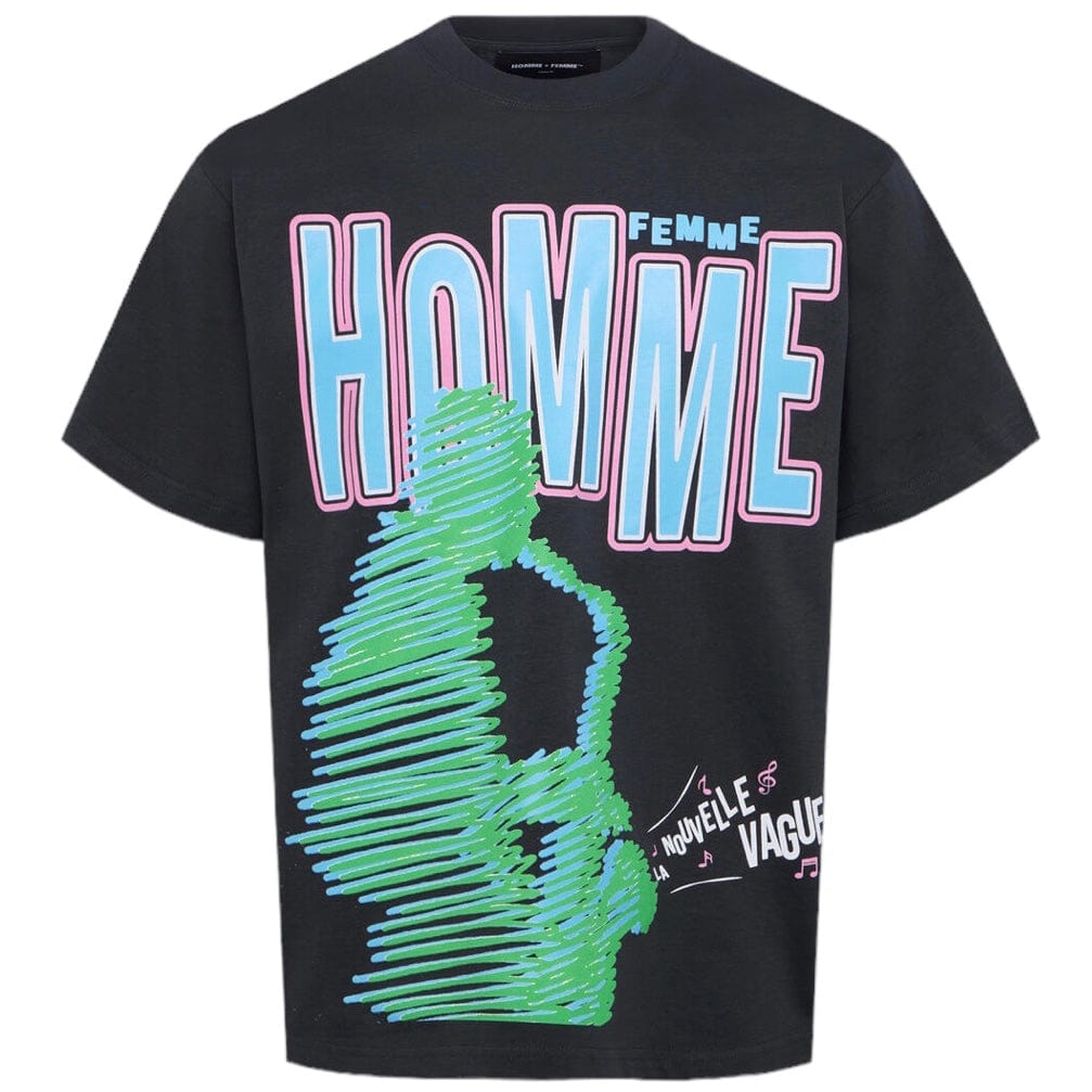 Homme Femme Nouvelle Tee (Black/Multi) HFSS202442-01