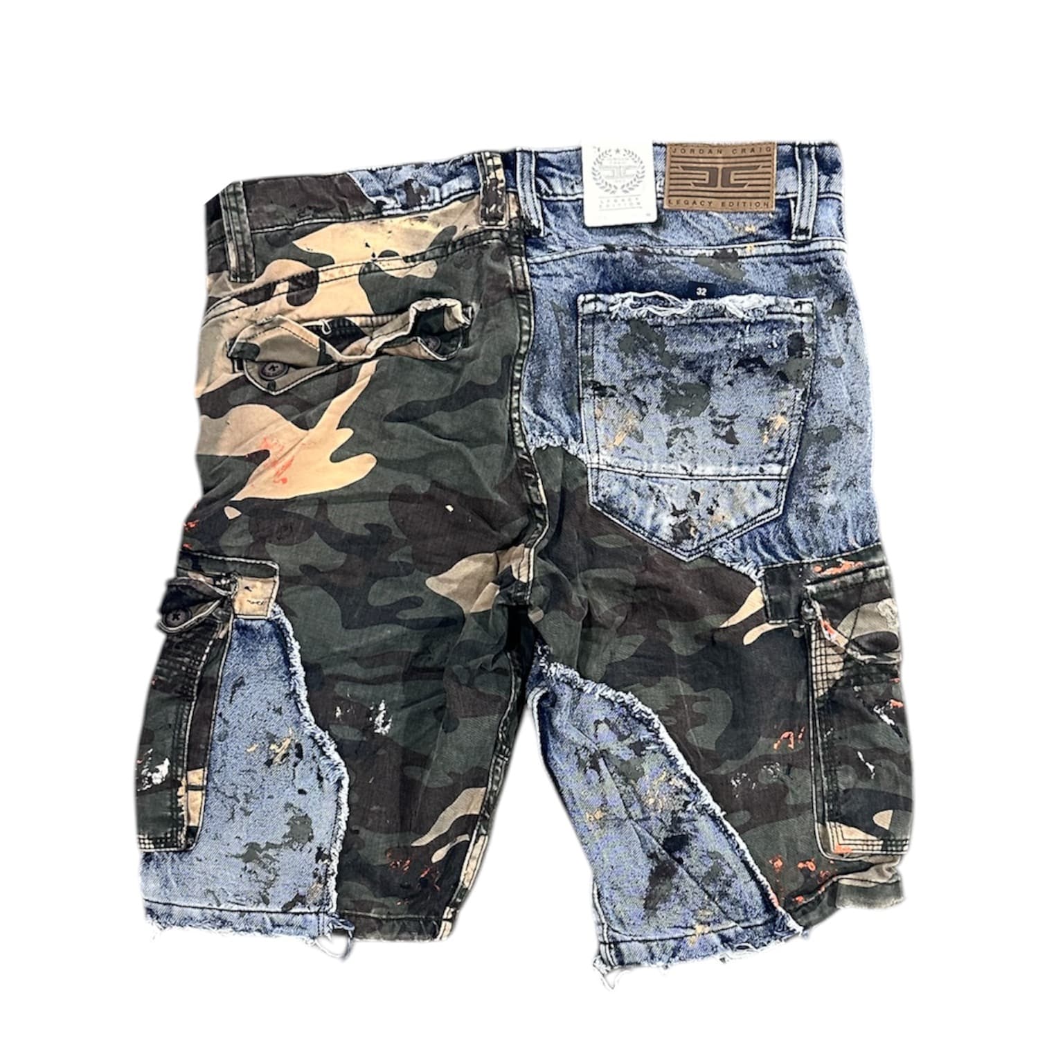 Jordan Craig Freedom Denim Cargo Shorts (Woodland) 4397C