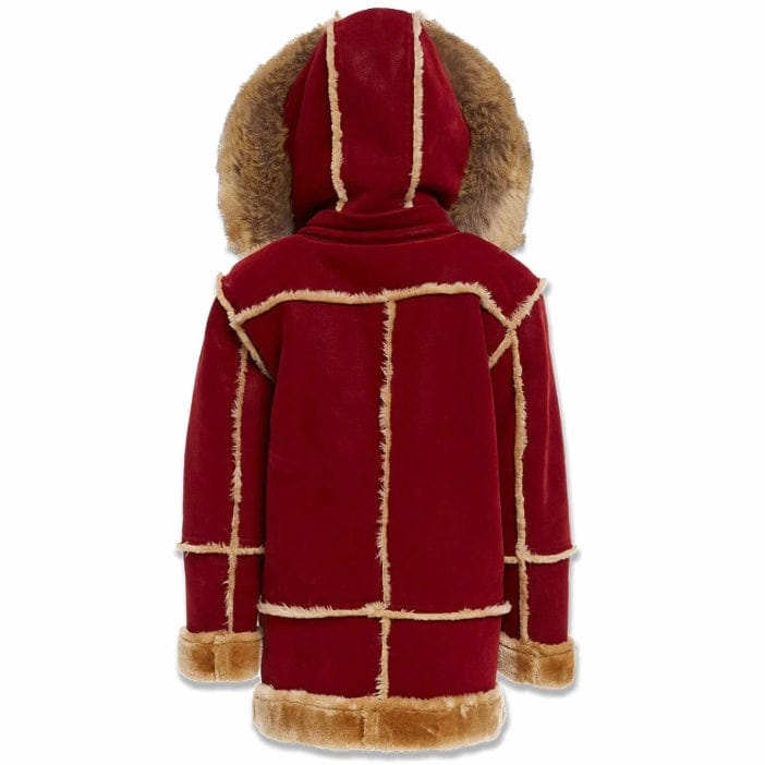 Boys Jordan Craig Denali Shearling Jacket (Burgundy) 91620B