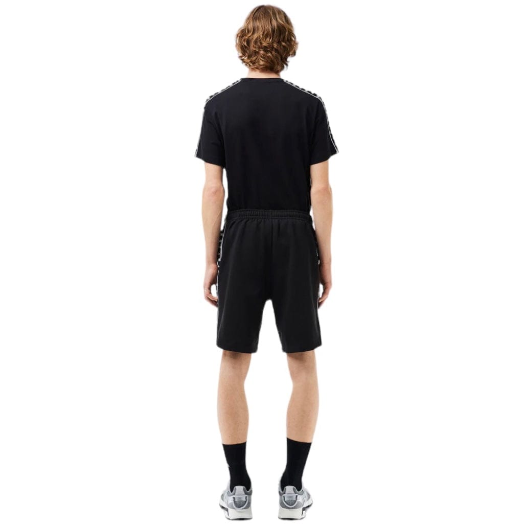 Lacoste Logo Stripe Fleece Shorts (Black) GH7397-51