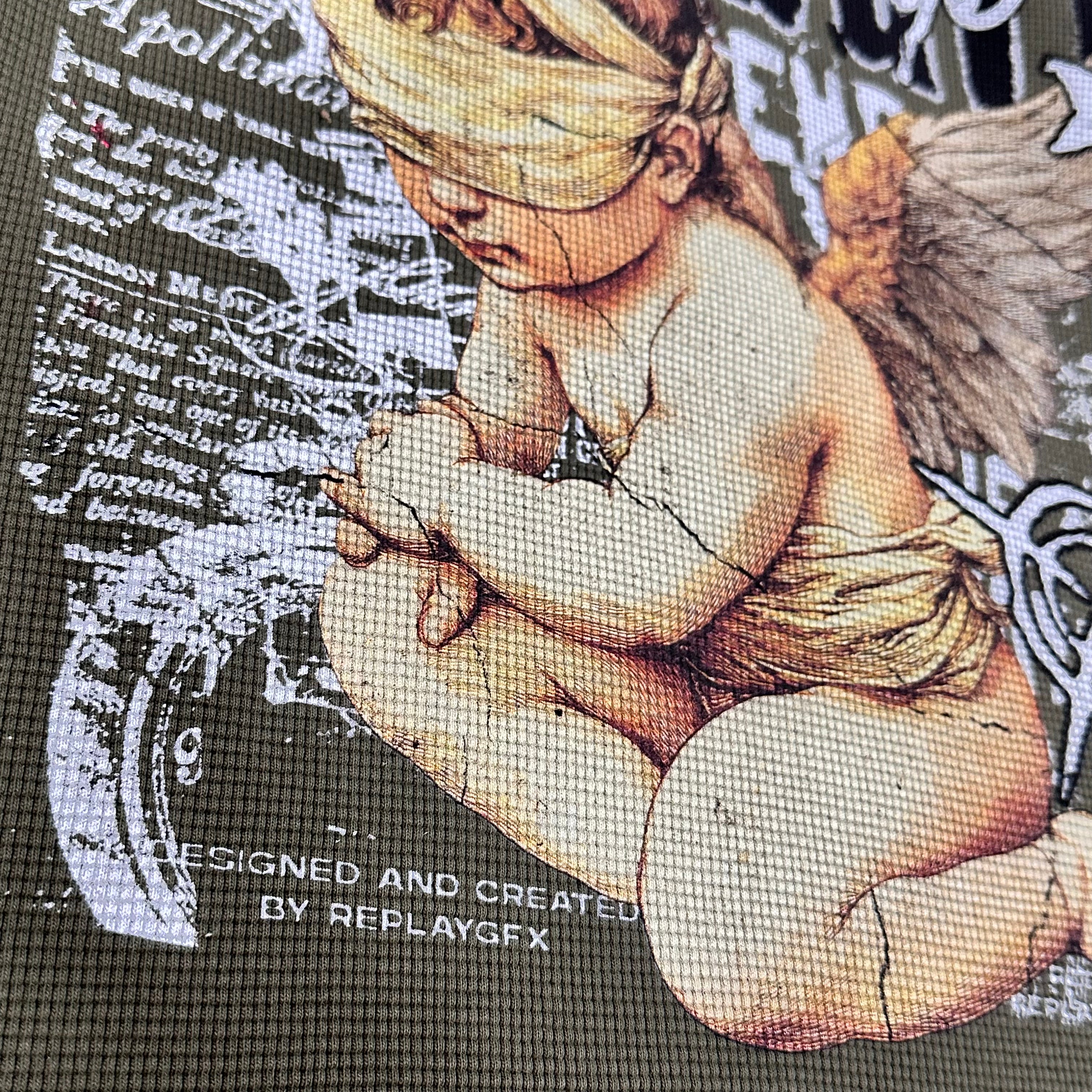 Bemburi Blind Angel Thermal Crewneck (Olive)