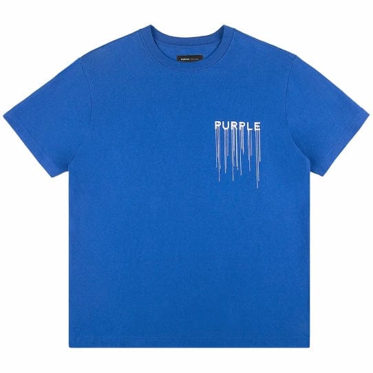 Purple Brand Wordmark Drip Tee (Mazarine Blue) P117-HMWD125