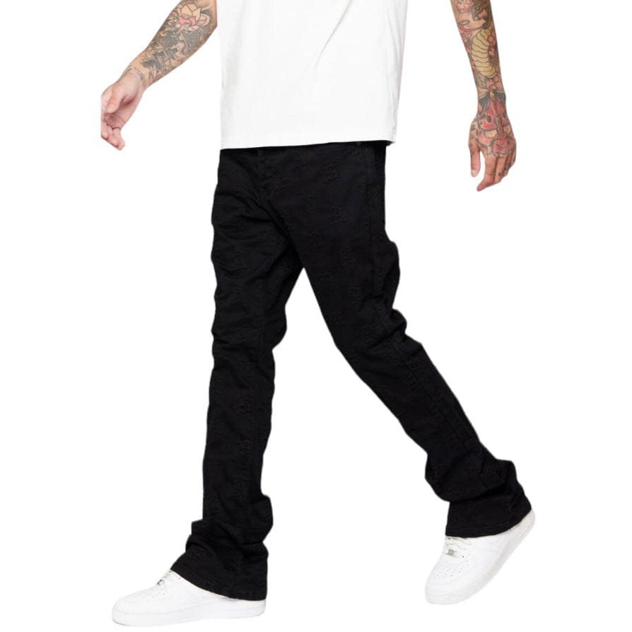 Valabasas "Frith" Stacked Denim (Black) VLBS6030