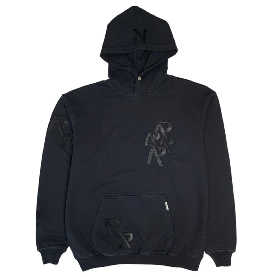 Represent Applique Initial Hoodie (Off Black) MH4032-171