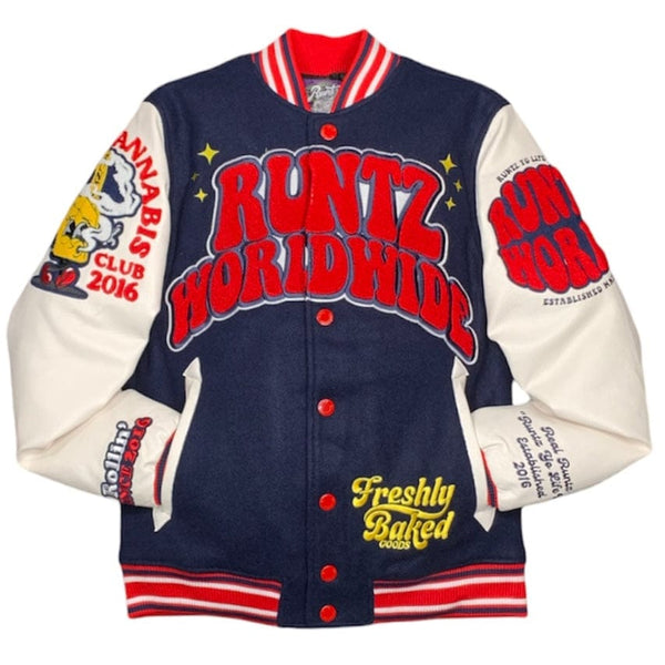Runtz Worldwide Club Varsity Jacket (Navy) 37488-323