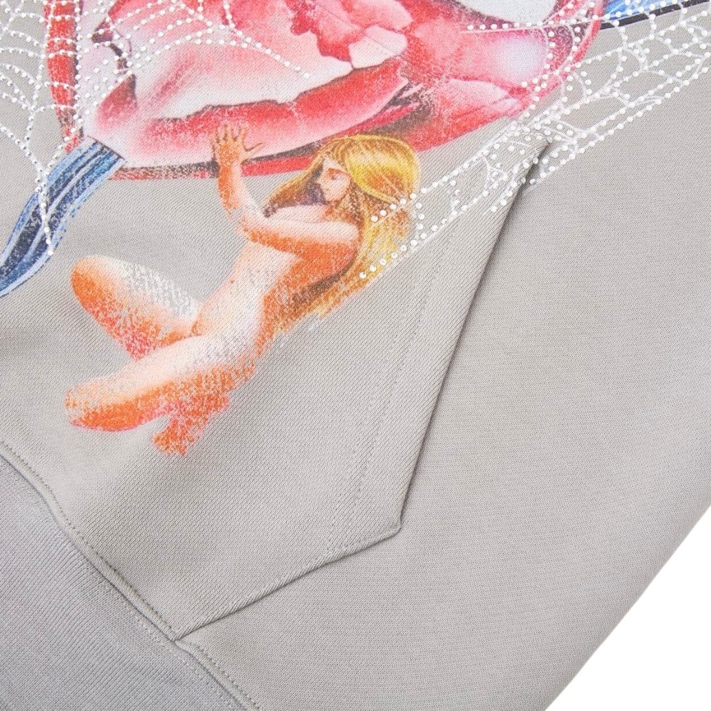 Campus Goods Broken Web Hoodie (Grey) CG-H25-034