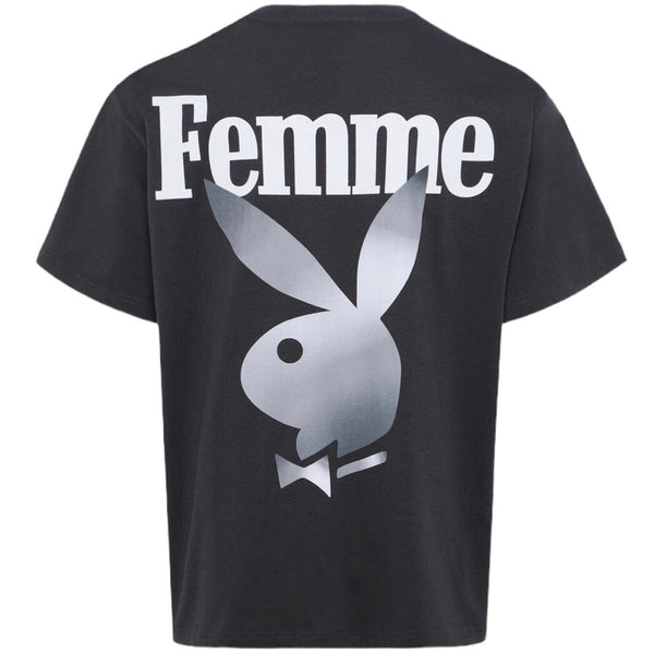 Homme & Femme Twisted Bunny Tee (Washed Black) HFPB202420-2