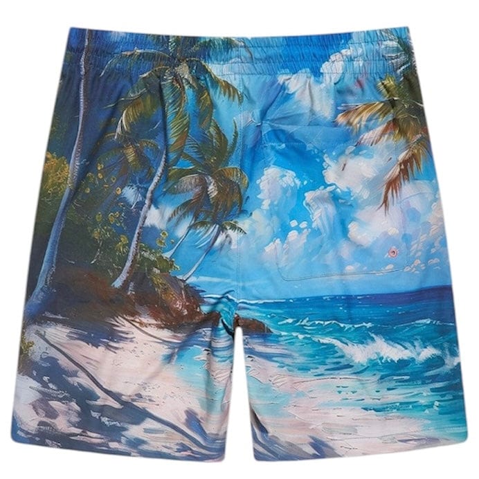 Jordan Craig Retro Wanderlust Party Short & Shirt Set (Clearwater) 2060-2060S