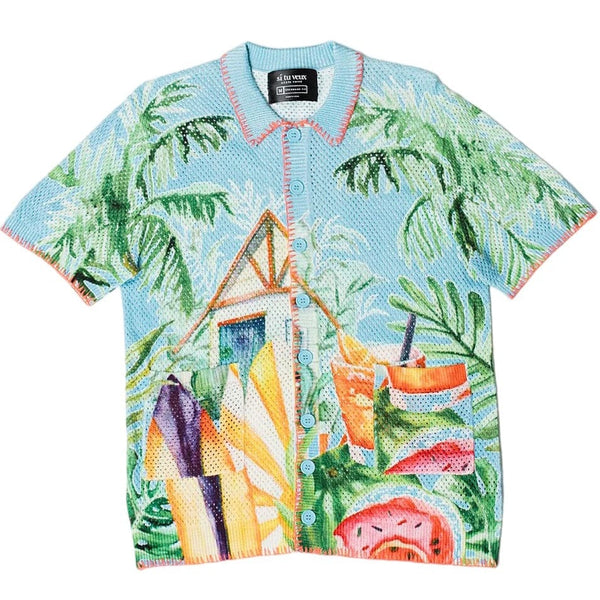 Si Tu Veux Tropical Life Shirt (Blue) TV0128