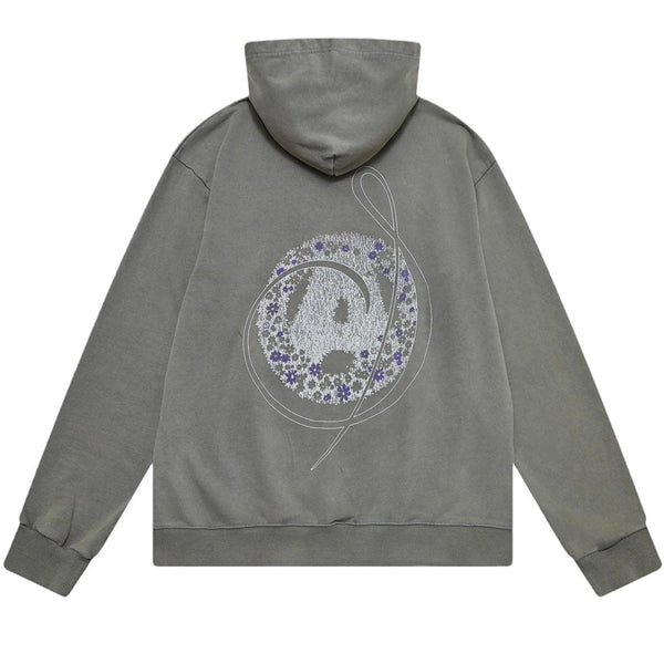 Almost Someday Wreath Hoodie (Vintage Grey) C9-43