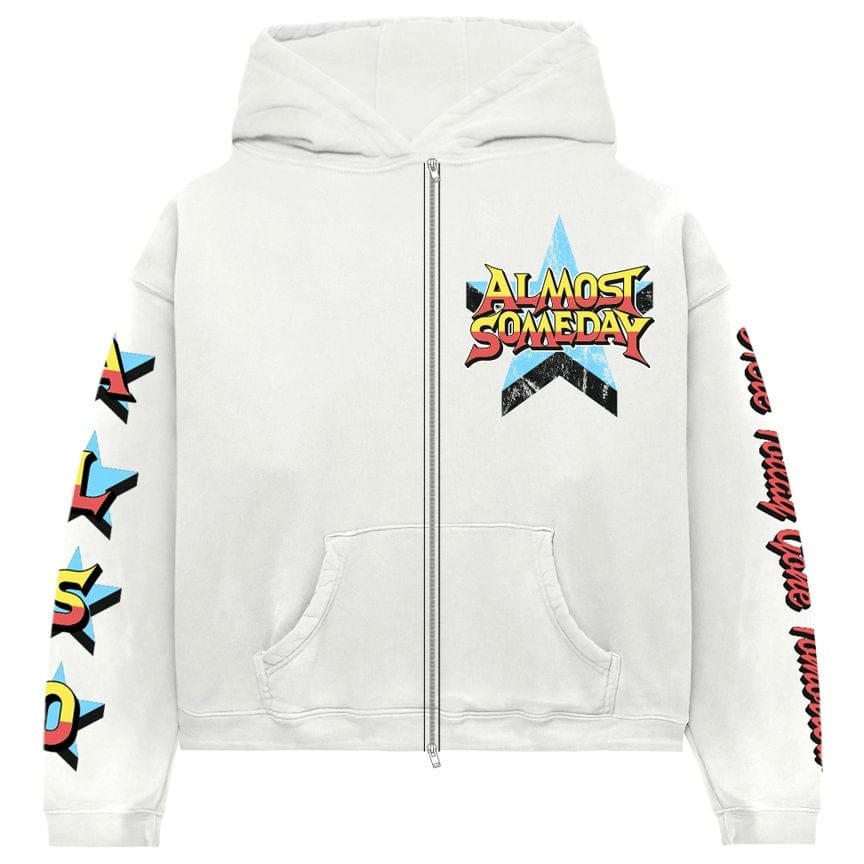 Almost Someday Liberty Zip Up Hoodie (Cream) AS-S26-005