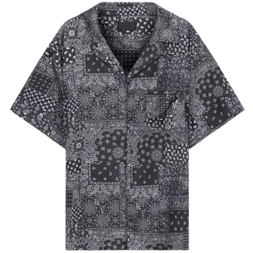 Rta George Button Up Shirt (Black/White Rta Bandana) MU24W712-T1324BWPSL