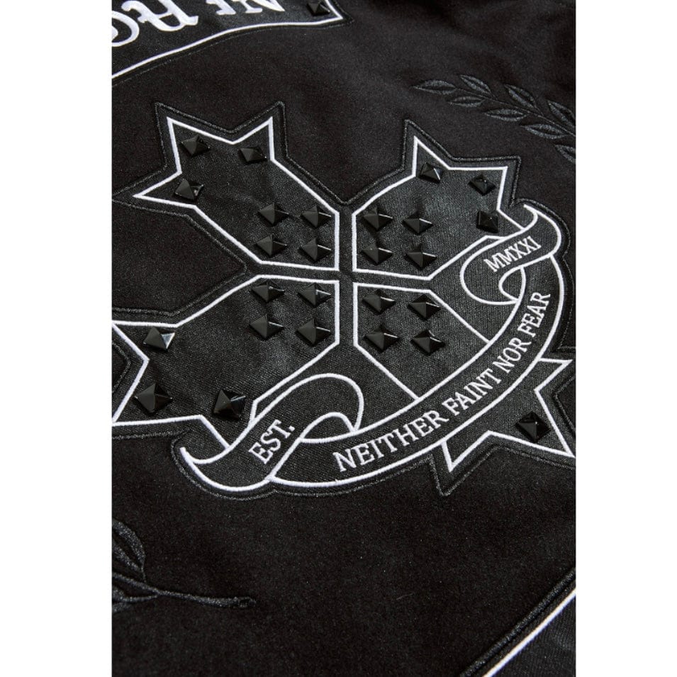 Boys See You In Paradise Cross Varsity Jacket (Black) 91668B