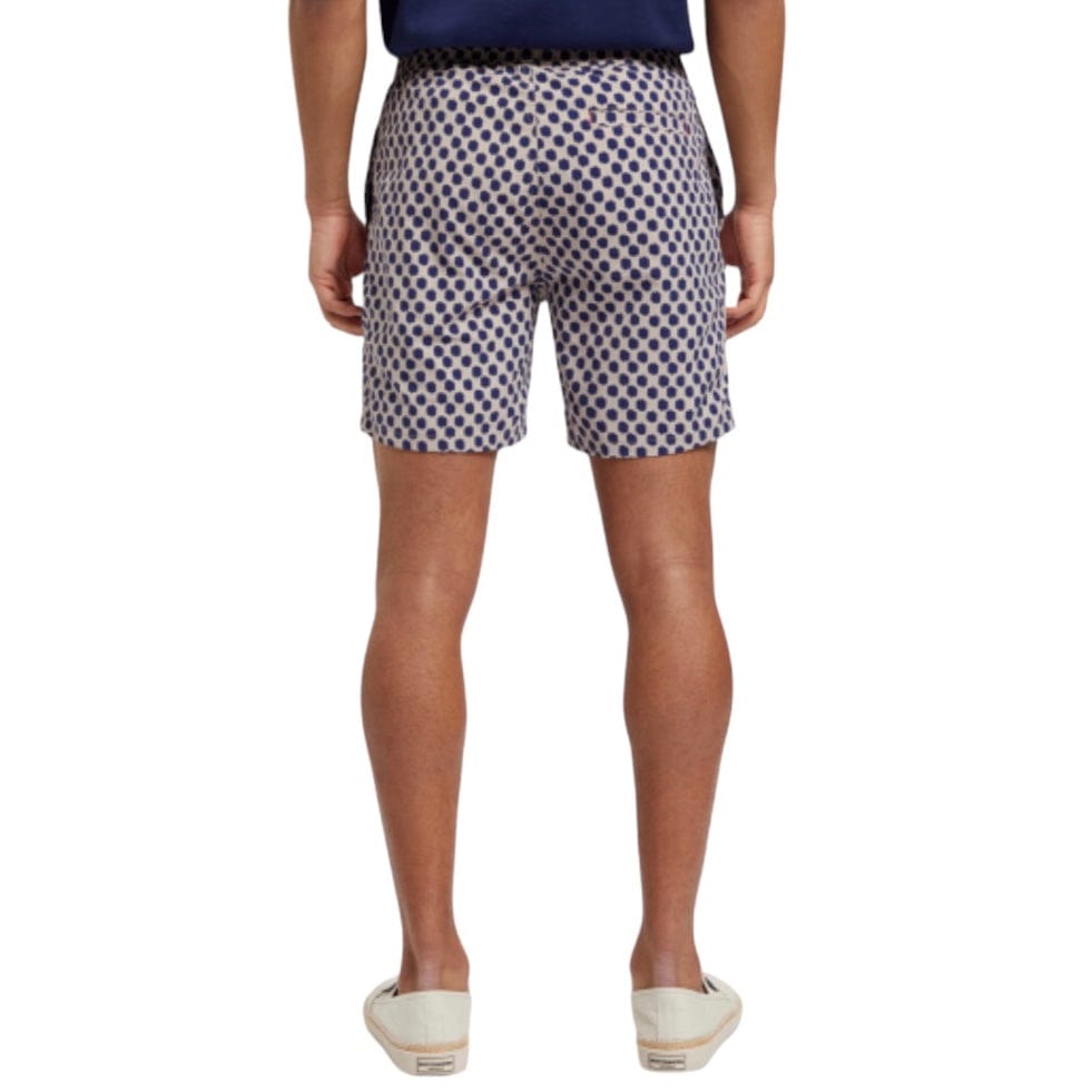 Scotch & Soda Mid Length All Over Print Swim Short (Polka Navy Blue) 175370