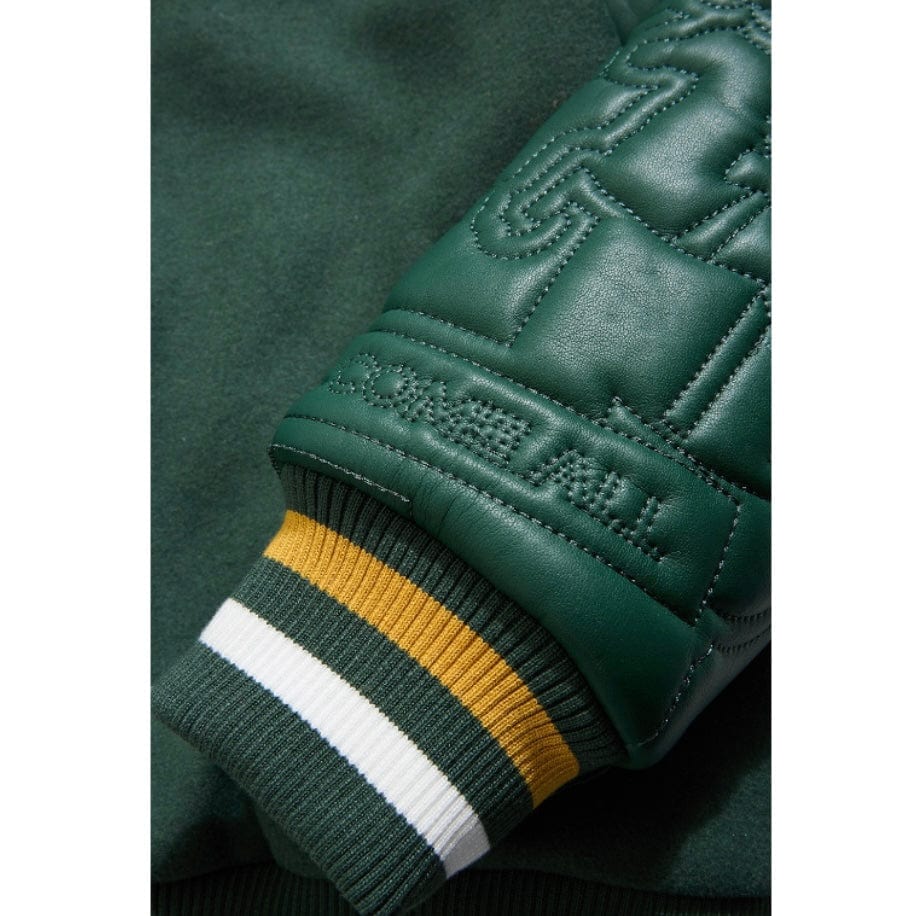 See You In Paradise Smoke & Mirrors Varsity Jacket (Dark Green) 91667