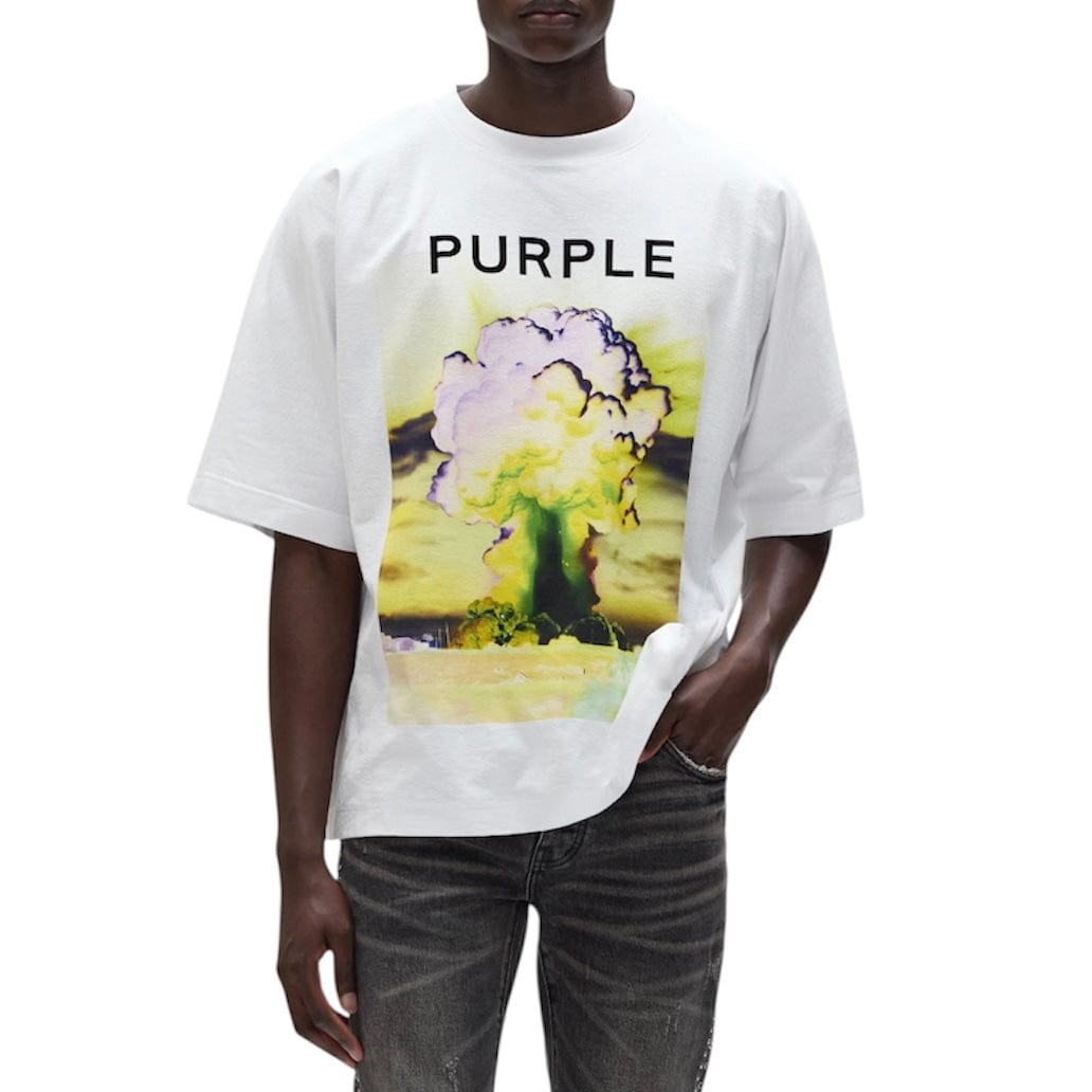 Purple Brand Force Majeure Tee (Brilliant White) M1057-TWFM325