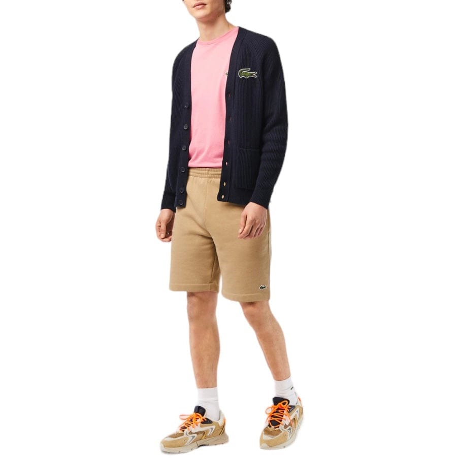 Lacoste Organic Brushed Cotton Fleece Shorts (Beige) GH9627-51