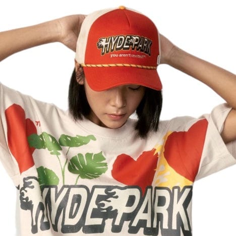 Hyde Park Hearts On Fire Trucker Hat (Red Twill)