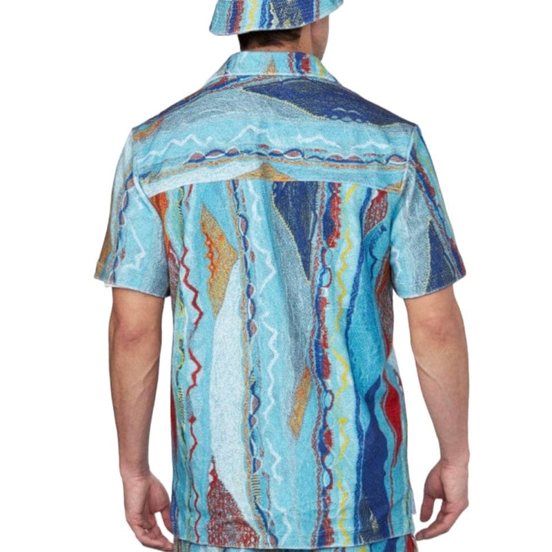 Coogi Oceanport Terry Short Sleeve Sleeved Shirt (Multi Brights) CG-KT-019