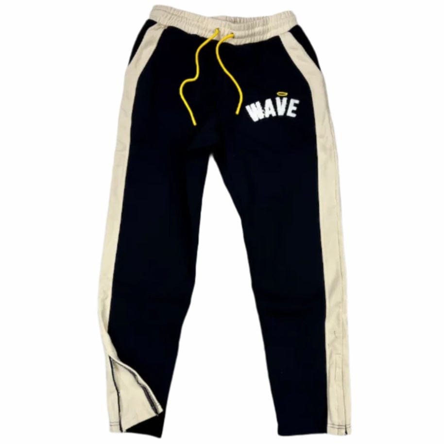 Mr.Wave Distressed Wave Pants (Black)