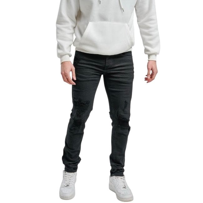 Spark Slim Fit Stretch Jean (Jet Black) S4403