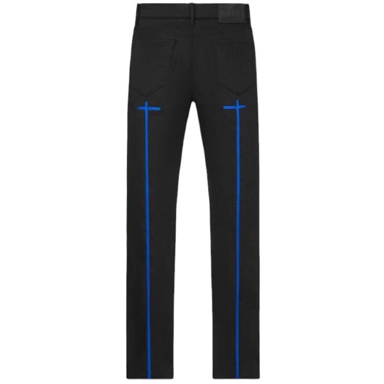 RTA Byrant Black Blue Long Cross Jean (Black/Blue) MS24D864-B1205BKBCR