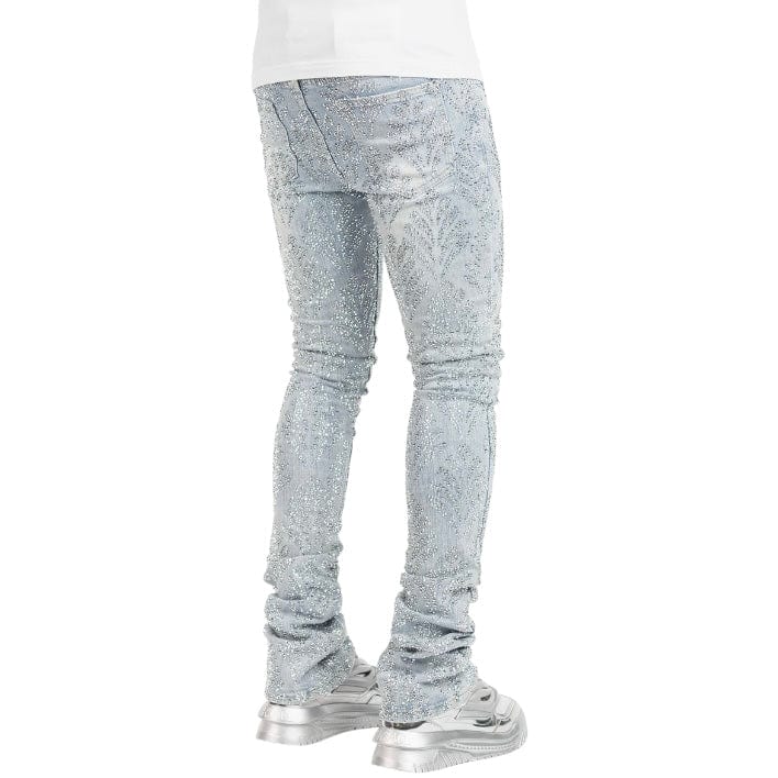 Guapi Aqua Blue Embellished Denim V2 (Aqua Blue)
