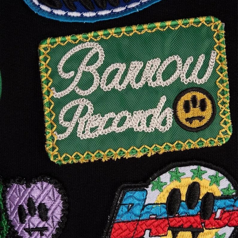 Barrow Unisex Patch Hoodie (Nero/Black) S5BWUAHS017-110