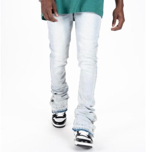 Pheelings "Emotionally Driven" Flare Stack Denim (Light Sand Blue)