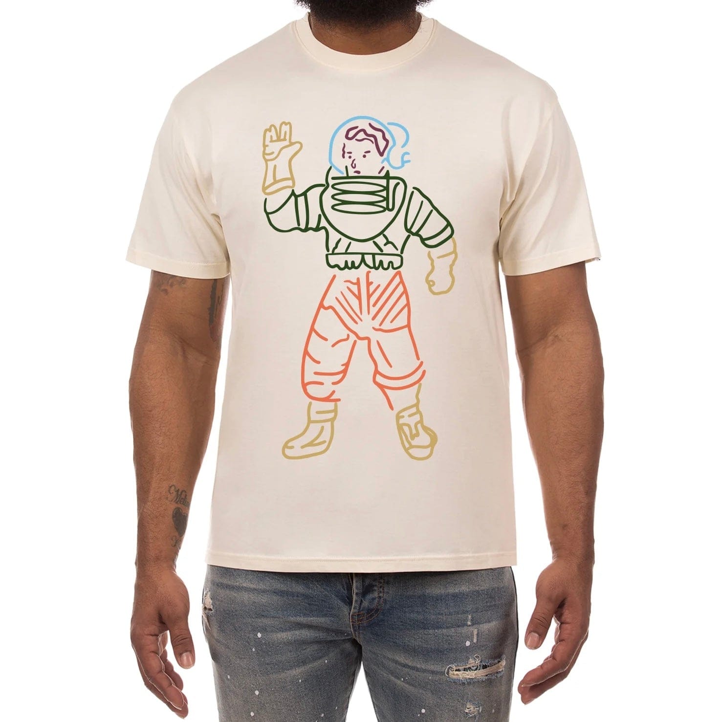 Billionaire Boys Club BB Astro SS Tee (Whisper White) 851-9206