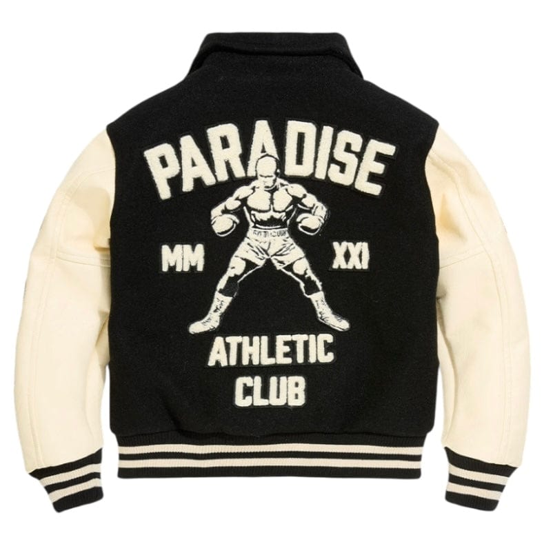 Boys See You In Paradise Team Varsity Jacket (Black) 91700B