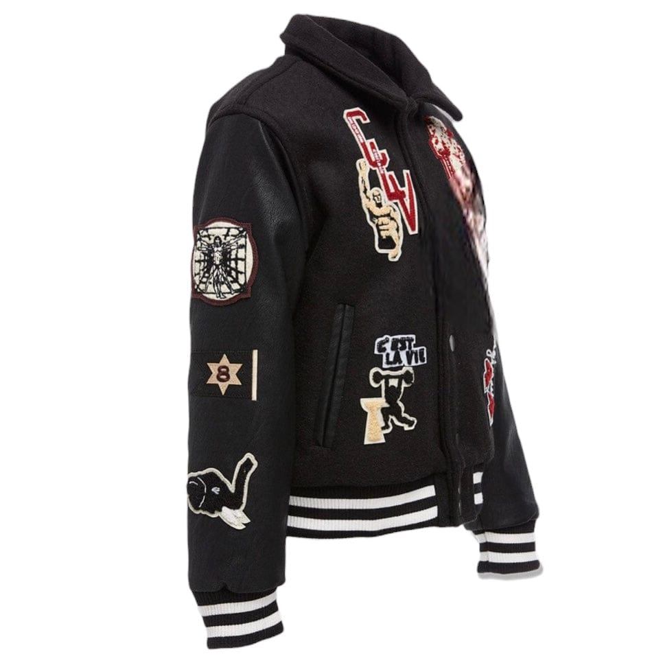 Kids Jordan Craig Carpe Diem Varsity Jacket (Black) 91648K