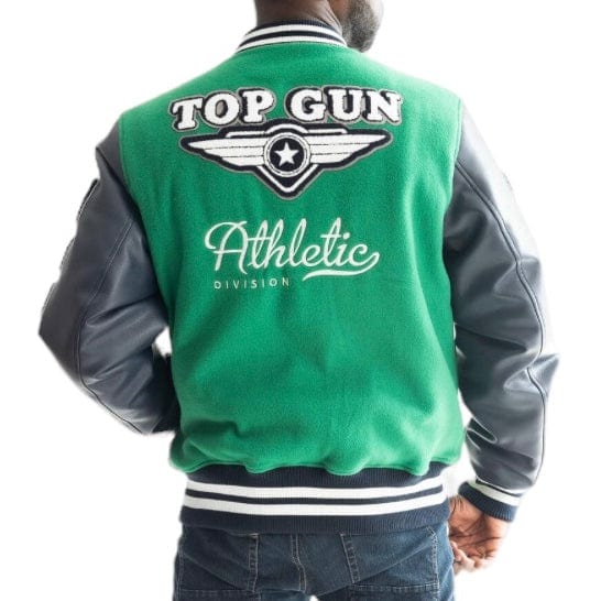 Top Gun "Athletic Division" Varsity Jacket (Green/Navy) TGJ2331