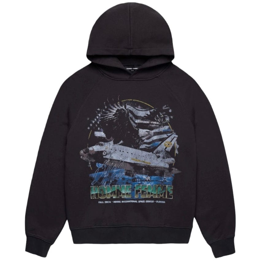 Homme & Femme Space Ship Hoodie (Black) HFFW2024103-2