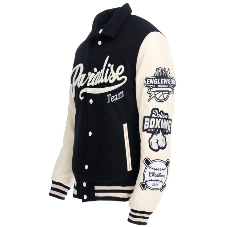 See You In Paradise Team Varsity Jacket (Black) 91700