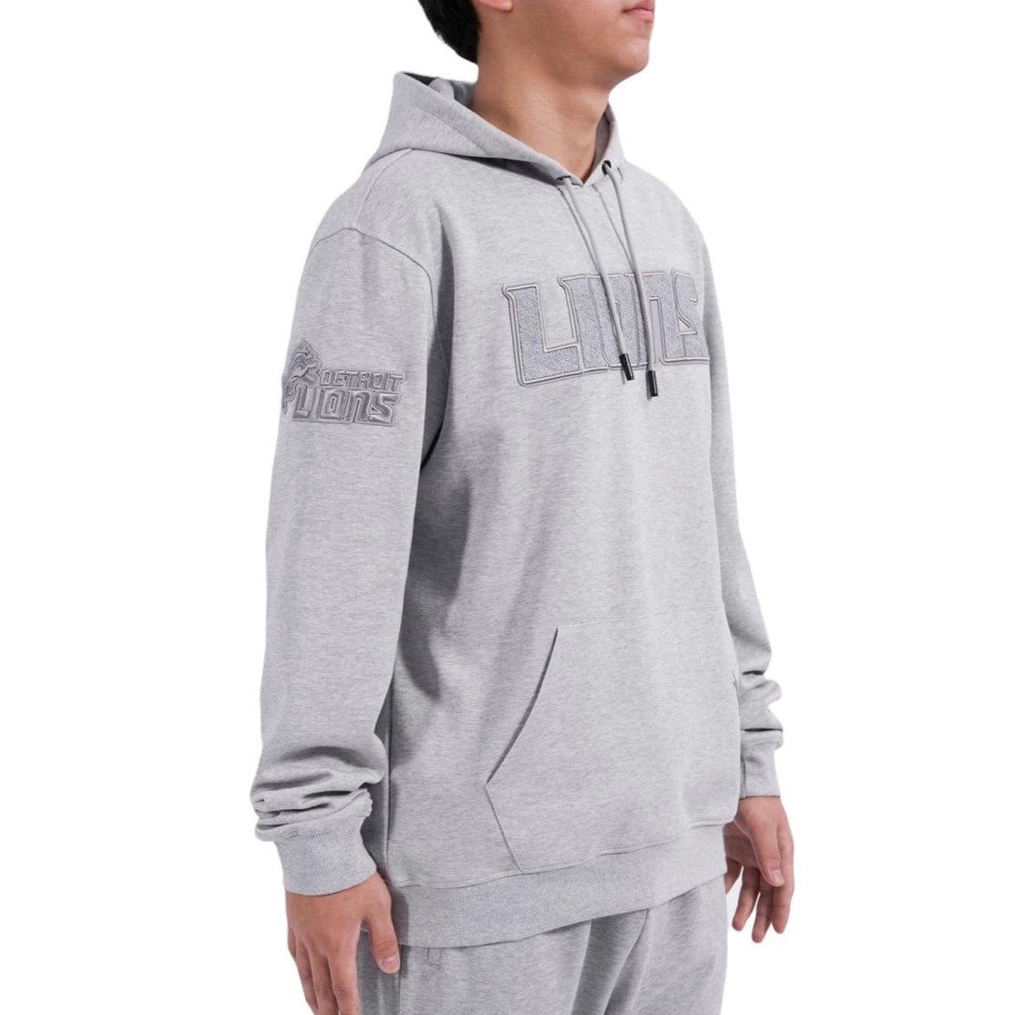 Pro Standard Detroit Lions Triple Tonal Dk Po Hoodie (Heather Grey)